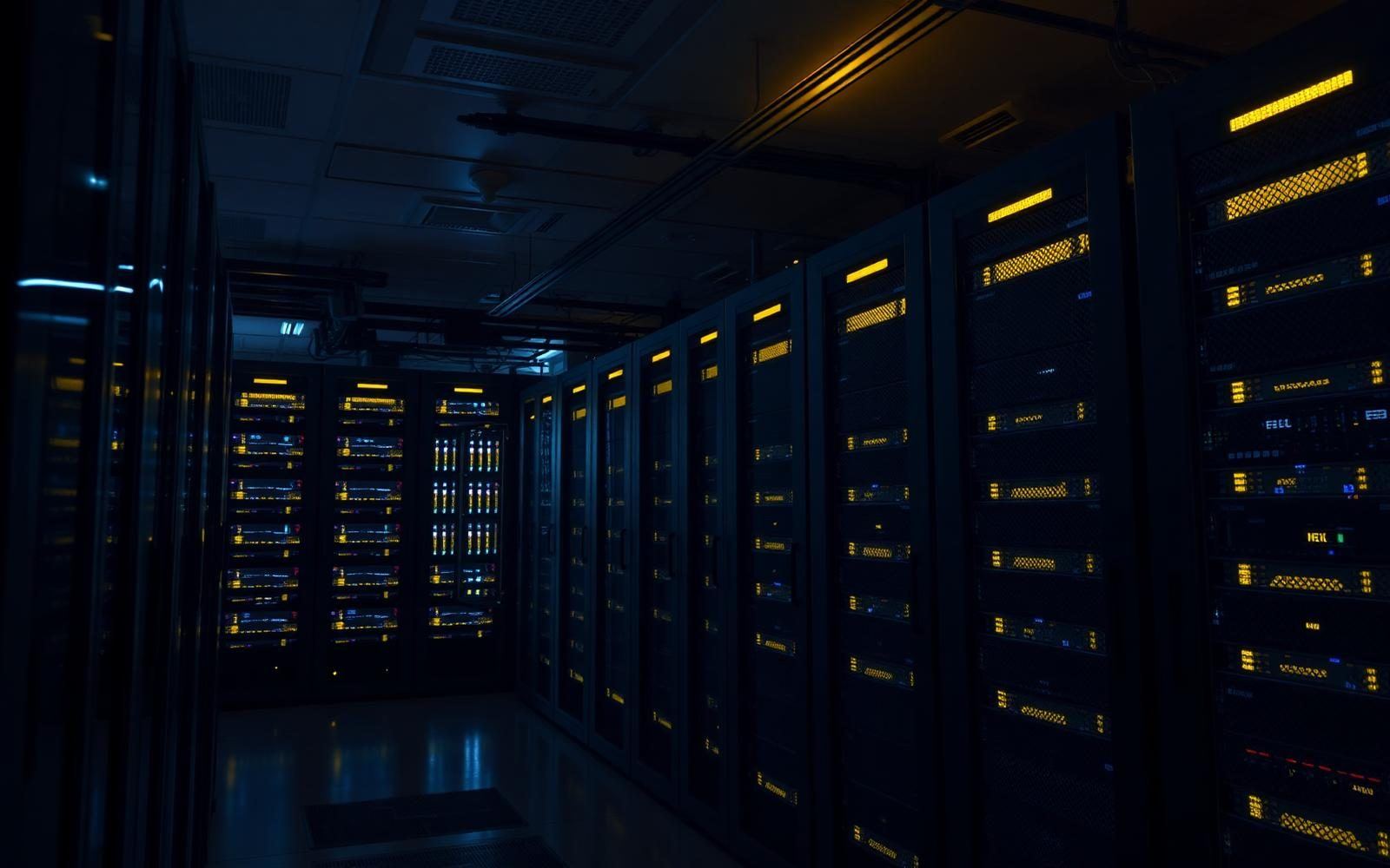 Servidores do Rei12 em data center